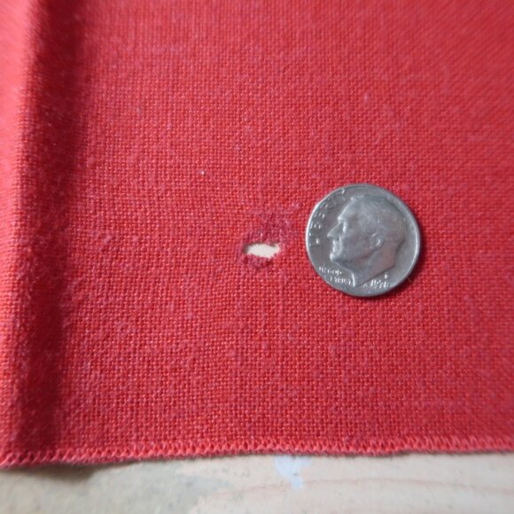 Set of 6 Christmas Red Solid Dinner Napkins - Picture 6 of 6